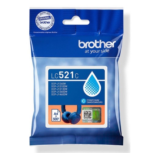 Brother lc521c cyan inkjet cartridge