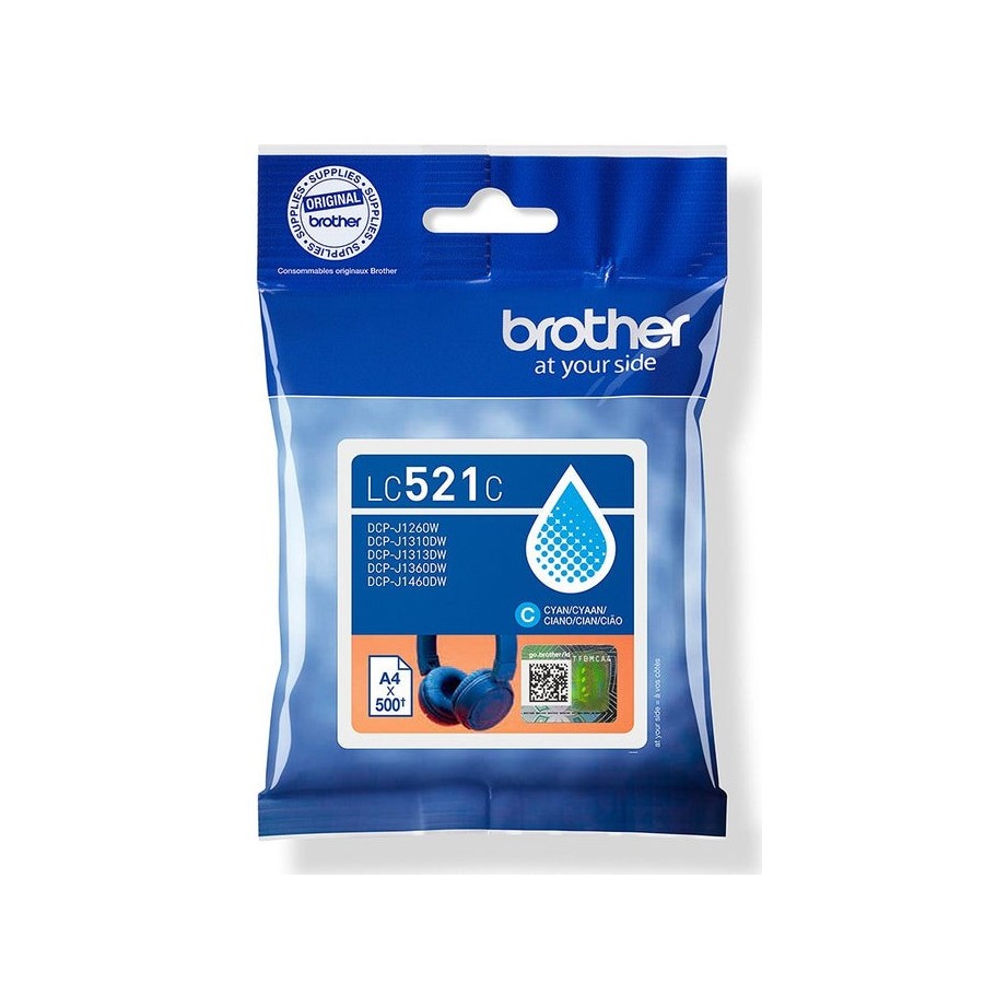 Brother lc521c cyan inkjet cartridge