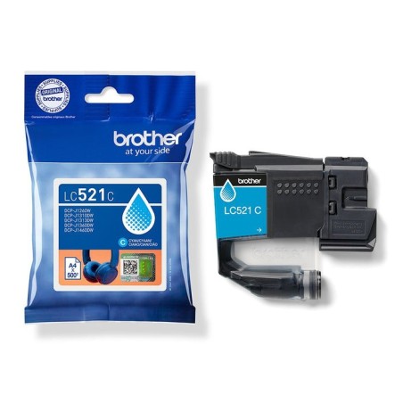 Brother lc521c cyan inkjet cartridge