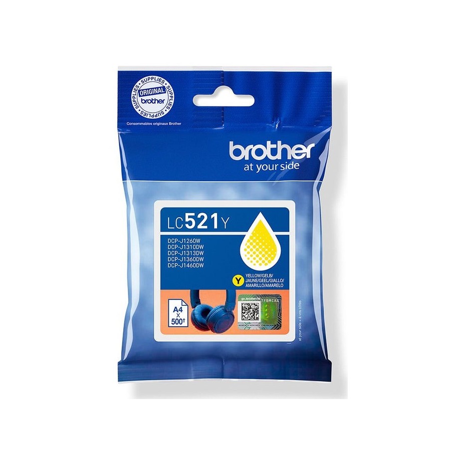Brother lc521y amarillo inkjet cartridge