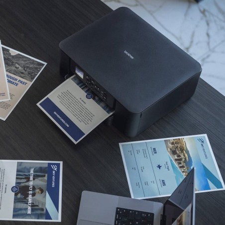 Impresora de inyección de tinta inalámbrica 3 en 1 brother dcp-j1310dw con impresión dúplex