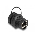 Delock 87246 acoplador rj45 cat.6a con tapa de sellado ip67 resistente al polvo y al agua