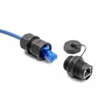 Delock 87246 acoplador rj45 cat.6a con tapa de sellado ip67 resistente al polvo y al agua