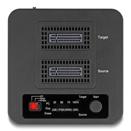 Delock 64300 usb 20 gbps m.2 docking para 2 x m.2 nvme pcie ssd con función de clonación y borrado