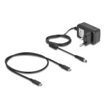 Delock 64300 usb 20 gbps m.2 docking para 2 x m.2 nvme pcie ssd con función de clonación y borrado