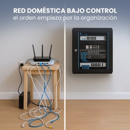 Armario rack extralink 4u 600x600 negro