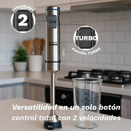 Batidora de mano grunkel bm-1500extreme 1500w capacidad 0.8l