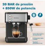 Cafetera expreso grunkel cafpresso-20aroma 850w 20 bares