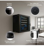 Armario rack extralink 4u 600x600 negro