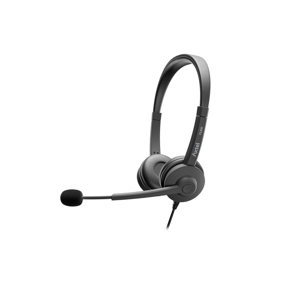 Auriculares axtel flow stereo usb-c + usb-a