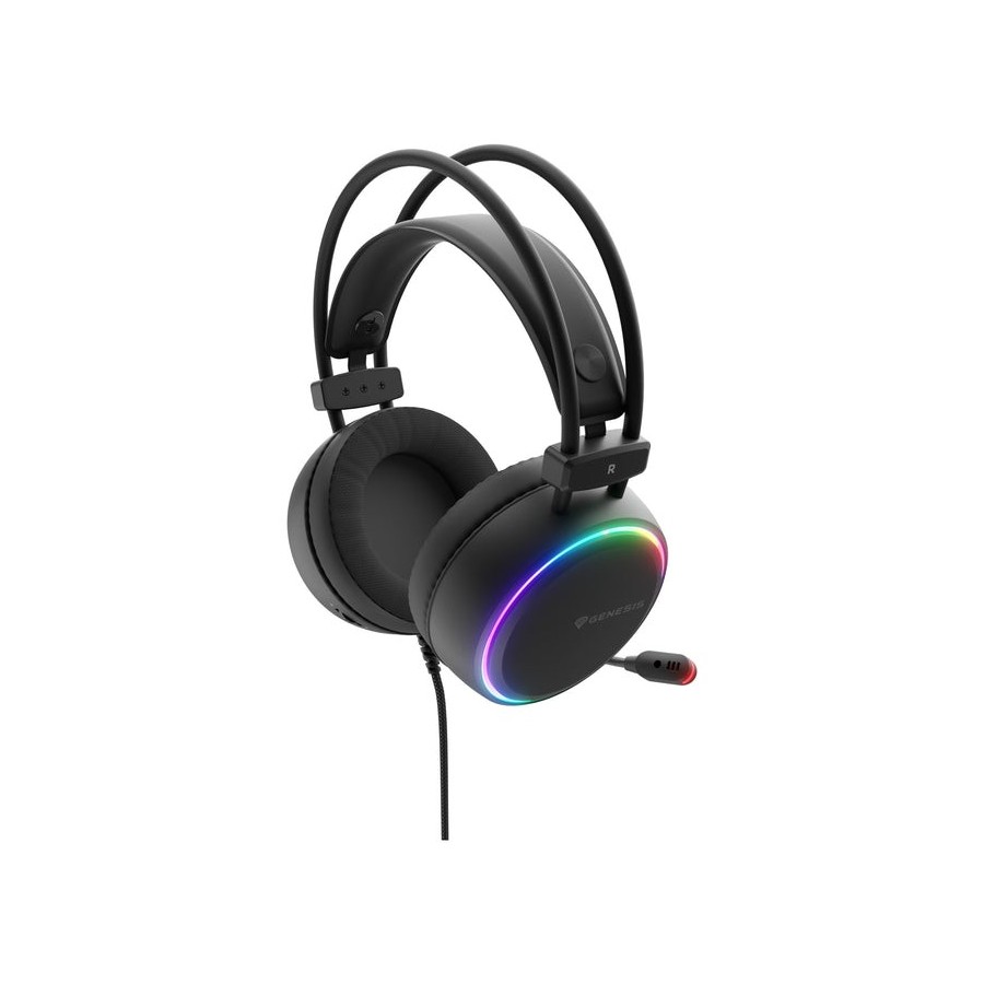 Auriculares gaming genesis neon 613 g2 2.0 rgb negro