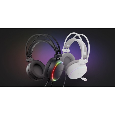 Auriculares gaming genesis neon 613 g2 2.0 rgb blanco
