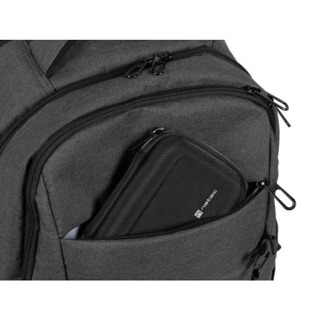 Mochila natec alpaca 2 para portátil hasta 15.6" gris 20 litros
