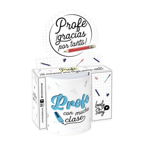 Taza - profe con mucha clase 330ml