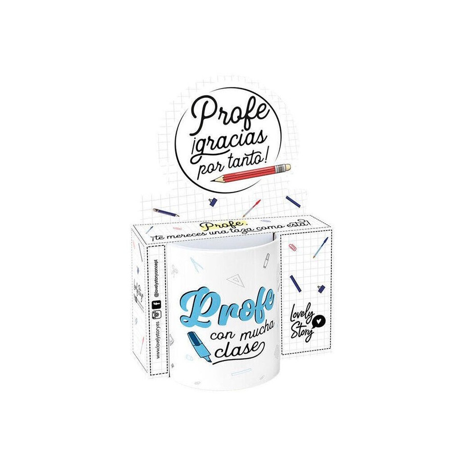 Taza - profe con mucha clase 330ml