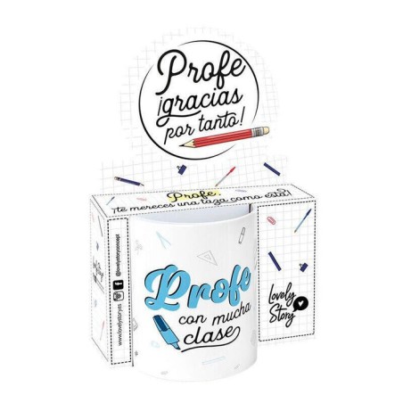 Taza - profe con mucha clase 330ml