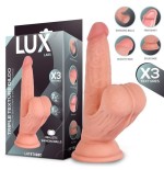 Lars dildo triple densidad con testículos oscilantes 7.6