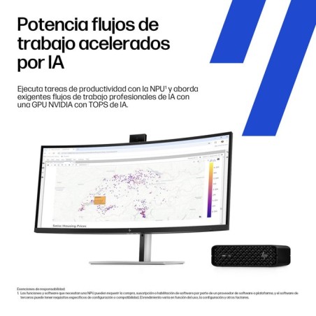 Workstation hp z2 mini g1i desktop pc wolf pro security edition windows 11 pro mini pc puesto de trabajo negro