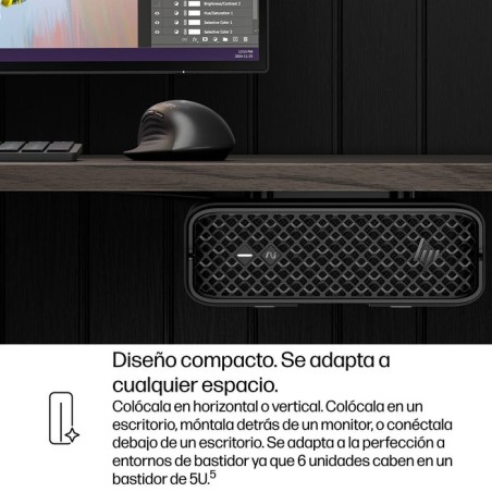 Workstation hp z2 mini g1i desktop pc wolf pro security edition windows 11 pro mini pc puesto de trabajo negro