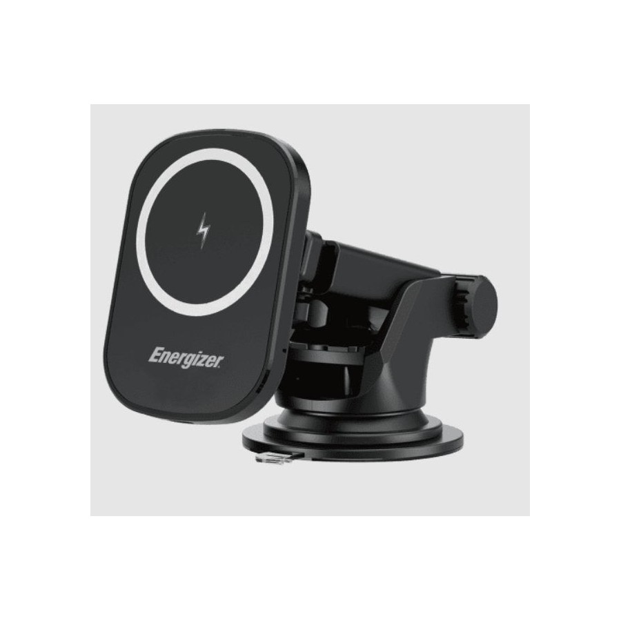 Cargador inalámbrico energizer eca007  smartphone negro usb  carga rápida auto