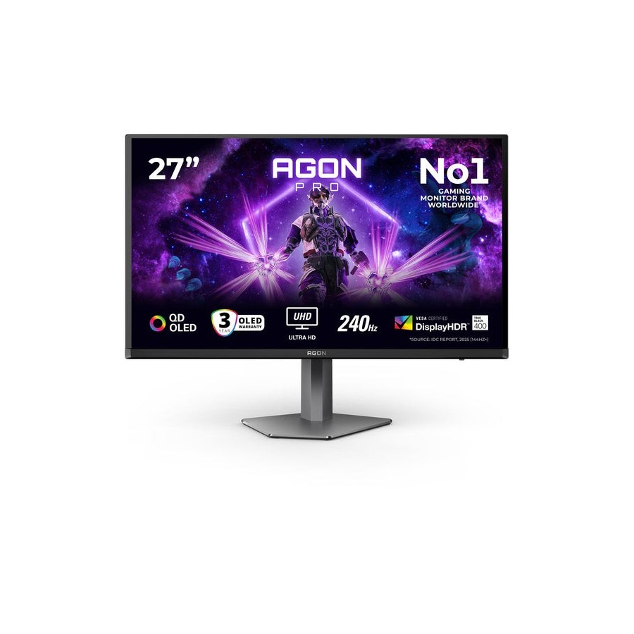 Monitor aoc g2 ag276uzd  26.5" 3840 x 2160 pixeles 4k ultra hd oled negro