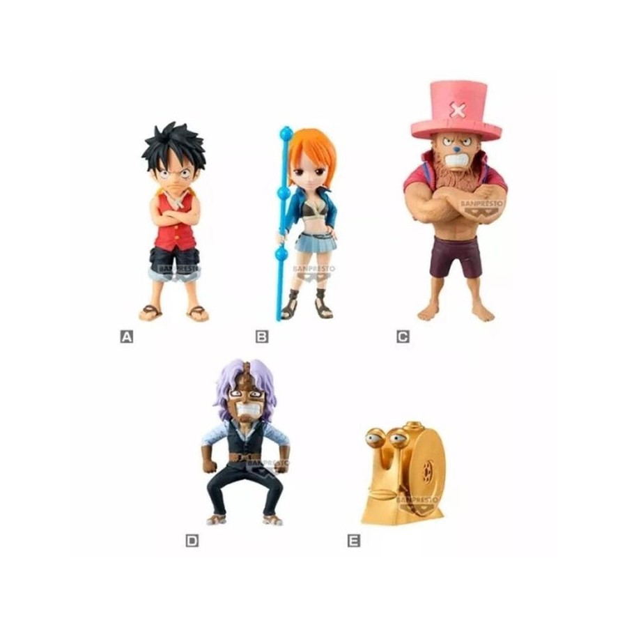 Figura banpresto one piece world collectable enies lobby 1 unidad aleatoria