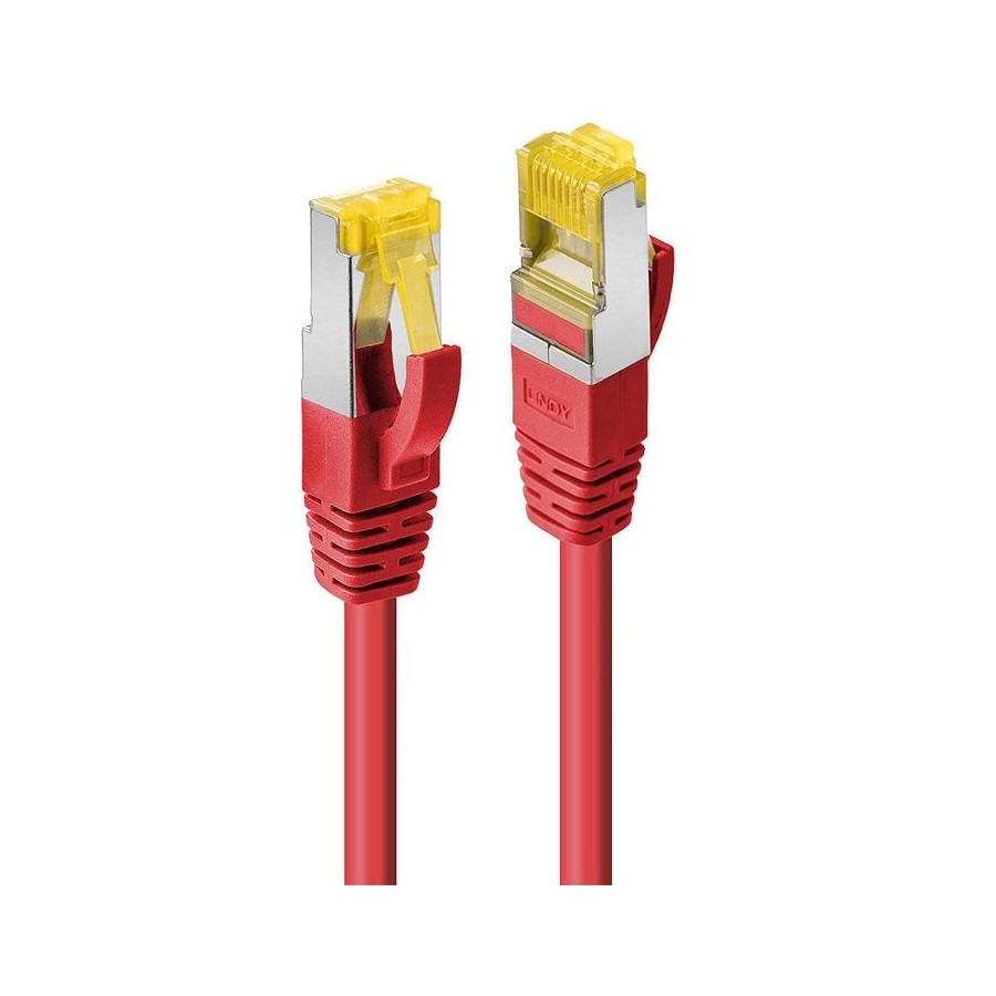 Lindy cable de red cat6a s ftp lsoh cat7 rohcable rojo15m