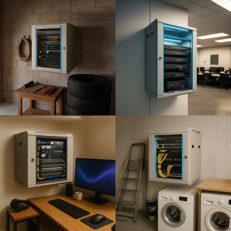 Extralink ex.8567 armario rack 6u pared gris 600x600
