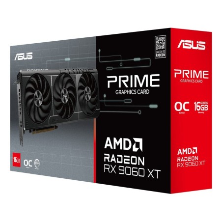 Tarjeta gráfica asus prime radeon rx 9060 xt o16g amd 16 gb gddr6