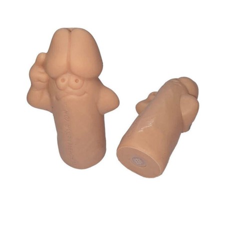 Diablo picante - silbato con forma de pene color carne