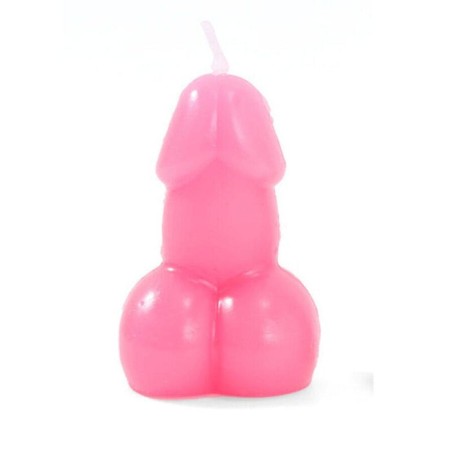Diablo picante - vela con forma de pene color fucsia