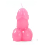 Diablo picante - vela con forma de pene color fucsia