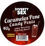 Diablo picante - 20 caramelos pene con sabor ron cola