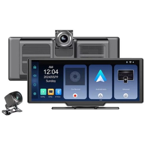 Dash cam sd102602 pantalla táctil universal 10.26 pulgadas inalámbrico carplay / android auto con cámara trasera