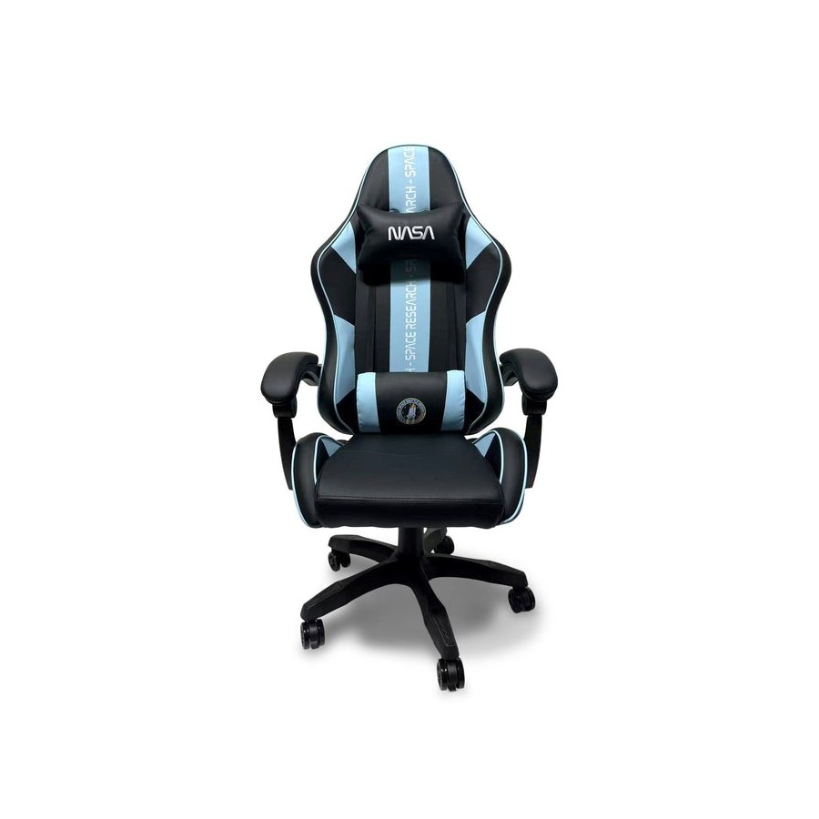 Silla gaming atlantis negra y azul