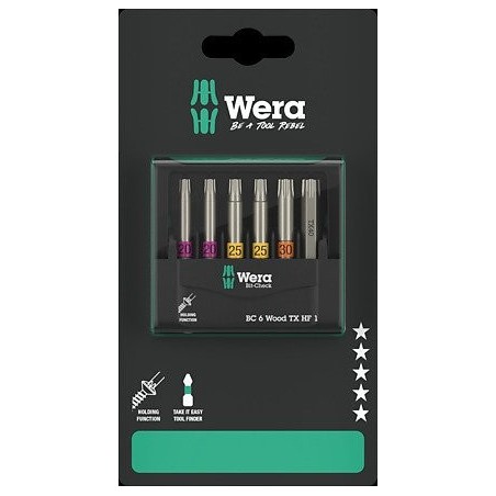 Wera 05073639001 punta de destornillador 4 pieza(s)