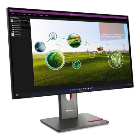 Monitor lenovo 27"  thinkvision p27q-40 2k qhd hdmi dp hub