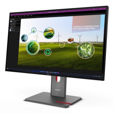 Monitor lenovo 27"  thinkvision p27q-40 2k qhd hdmi dp hub