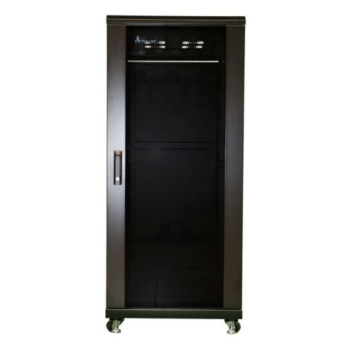 Extralink - armario de pie de 19 "27u 600x1000 paquete plano negro