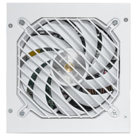 Fuente de alimentacion mars gaming 850w modular atx 3.1 80+ gold 140mm silent blanco