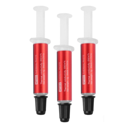 Pasta disipadora mars gaming mt0x3 pack 3 material nanotecnologico no conductor ultra eficiencia 6w
