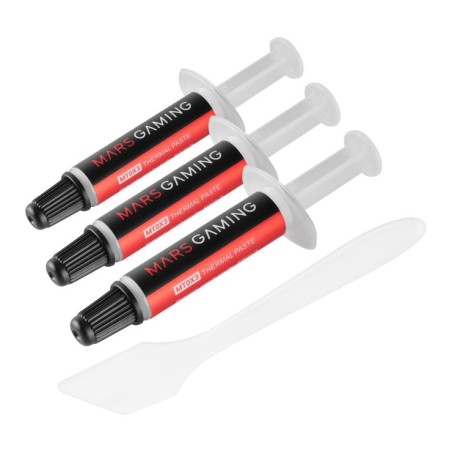 Pasta disipadora mars gaming mt0x3 pack 3 material nanotecnologico no conductor ultra eficiencia 6w