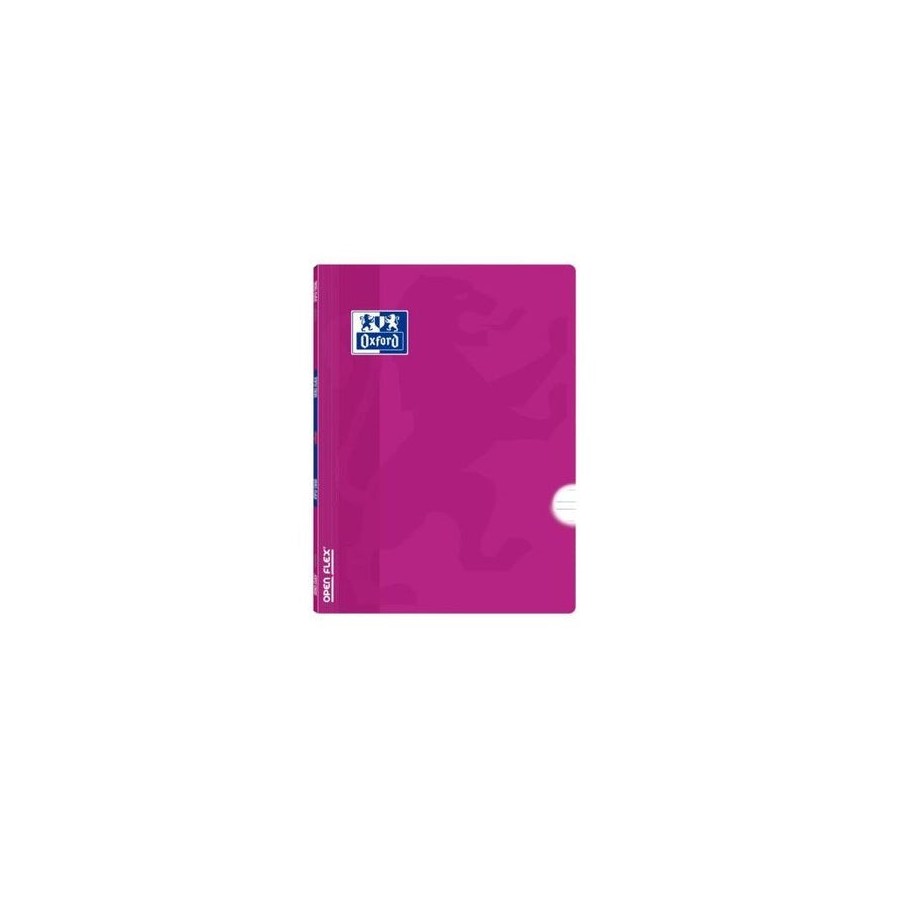 Oxford school classic openflex libreta grapada a5+ 48 hojas pautado 3.5 con margen - tapa de plastico translucido -