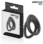 Addicted toys - anillo texturizado doble para el pene
