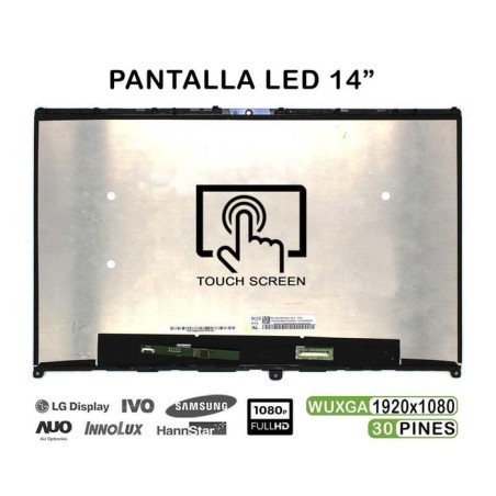 Pantalla led táctil digital de 14" para portátil lenovo ideapad flex 5 14iil05 5 14are05 5 14itl05