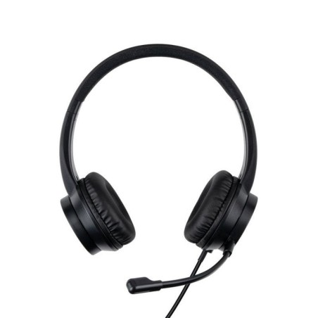 Auriculares lindy 20439  alámbrico  usb tipo c negro