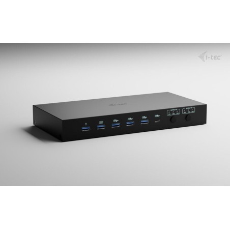 I-tec usb-c kvm docking station for 3 hosts 2xhdmi 1xglan 1xusb-c gen2 3x usb-a gen2 2x usb-a 1.1 1xaudio 1xmic pd 1x 92w 2x 65w