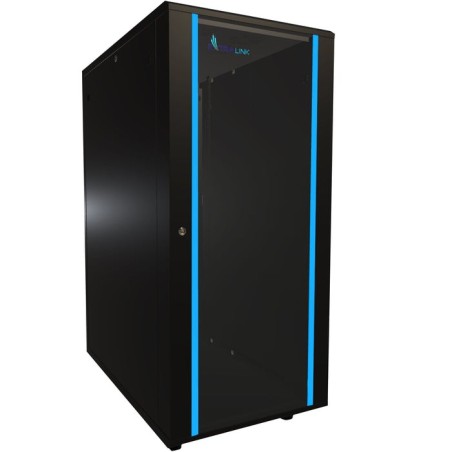 Extralink - armario de pie de 19 "27u 600x1000 paquete plano negro