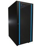 Extralink - armario de pie de 19 "27u 600x1000 paquete plano negro