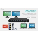 I-tec usb-c kvm docking station for 3 hosts 2xhdmi 1xglan 1xusb-c gen2 3x usb-a gen2 2x usb-a 1.1 1xaudio 1xmic pd 1x 92w 2x 65w